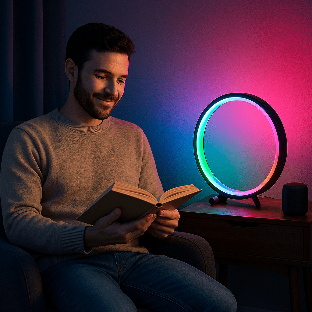 Asztali Okos RGB Gyűrűlámpa - | Cyber Bazaar
