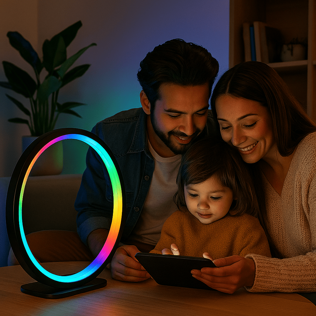 Asztali Okos RGB Gyűrűlámpa - | Cyber Bazaar