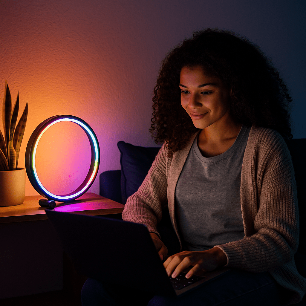 Asztali Okos RGB Gyűrűlámpa - | Cyber Bazaar