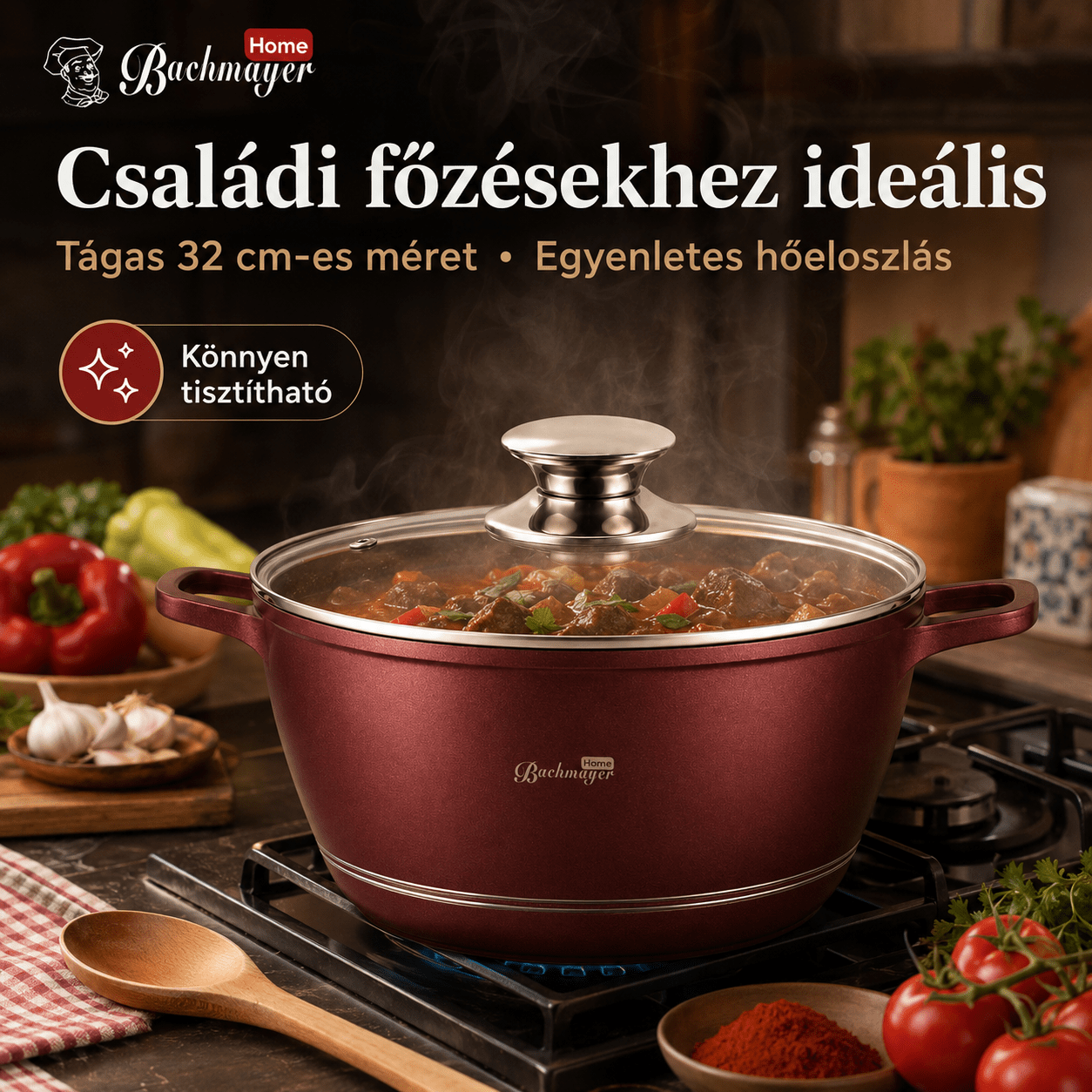 Bachmayer 32 CM Mély Lábas - | Cyber Bazaar