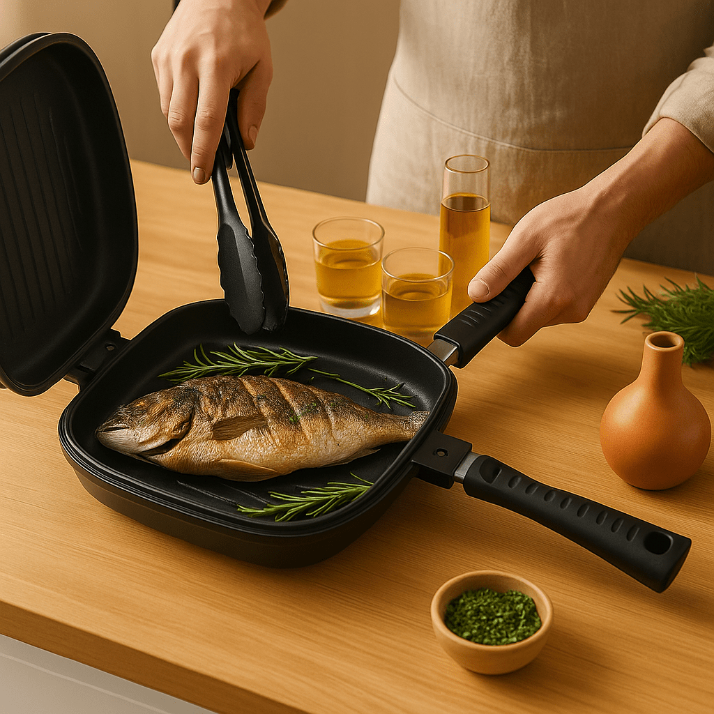 Bachmayer Dupla Grill Serpenyő - | Cyber Bazaar