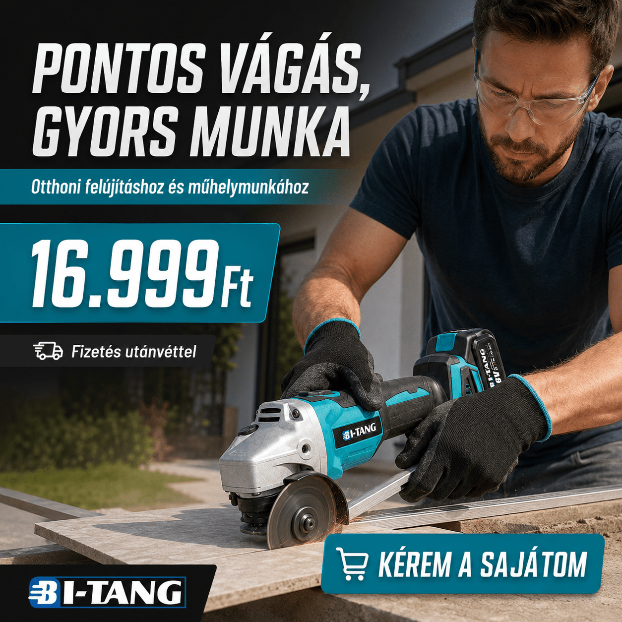 Bi-Tang Akkumulatoros Sarokcsiszolo - | Cyber Bazaar