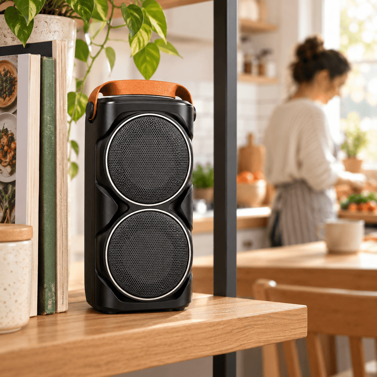 Bluetooth hangszóró dupla hangszórós kialakítással - Hangszórók és rádiók | Cyber Bazaar