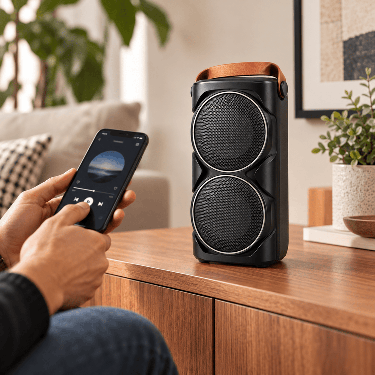 Bluetooth hangszóró dupla hangszórós kialakítással - Hangszórók és rádiók | Cyber Bazaar