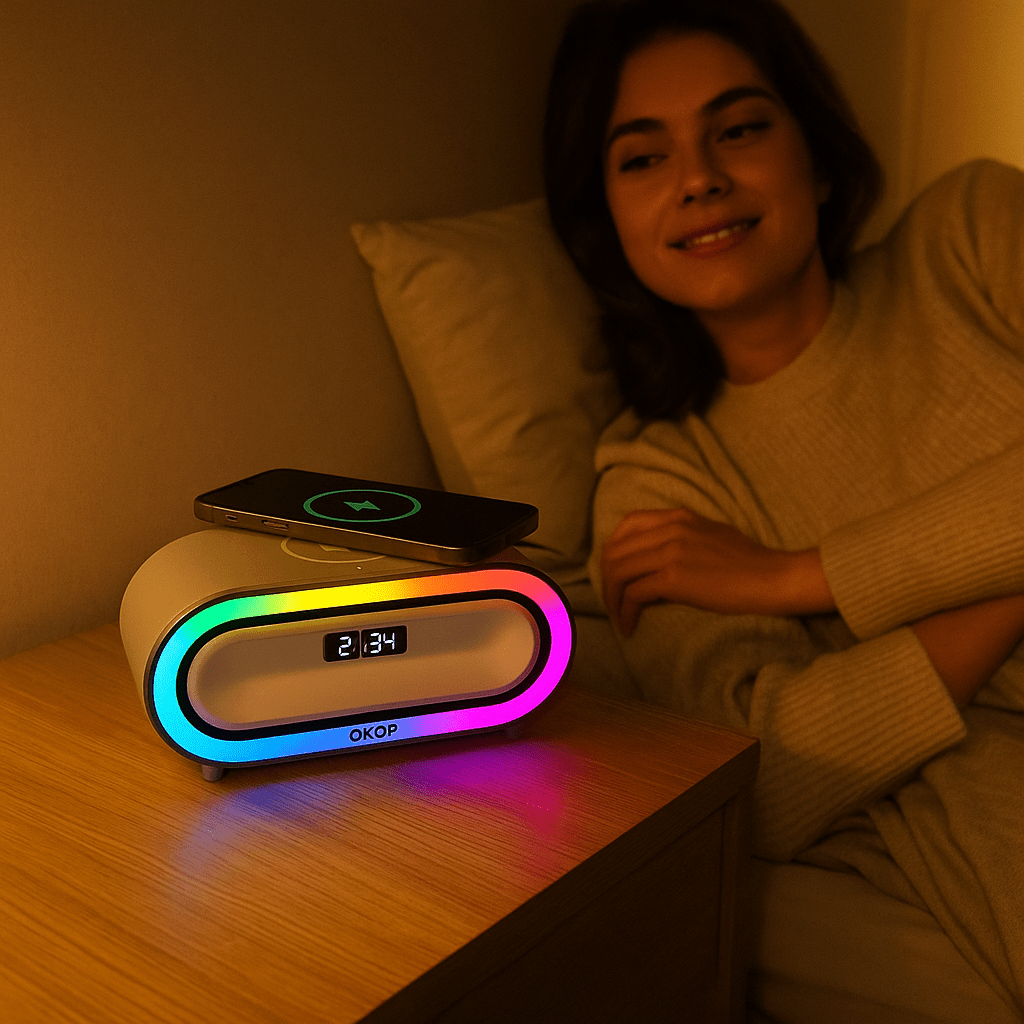 Bluetooth Hangszóró Qi Vezeték Nélküli Töltéssel - | Cyber Bazaar