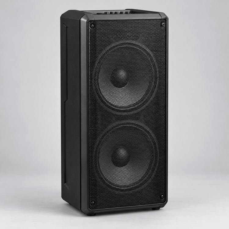 Bluetooth party hangszóró – 2 × 12″ - Hangszórók és rádiók | Cyber Bazaar
