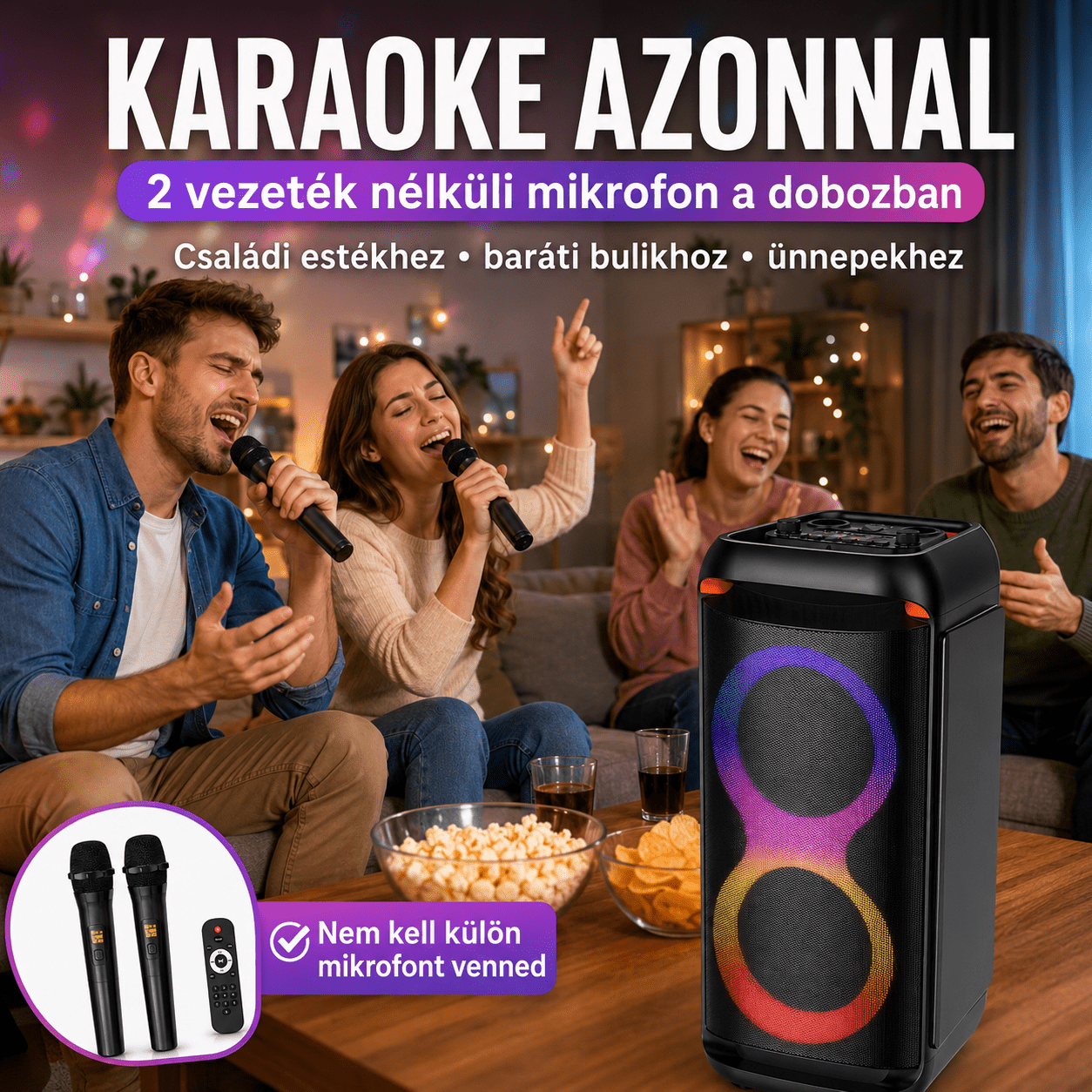 Bluetooth Party Hangszóró - | Cyber Bazaar