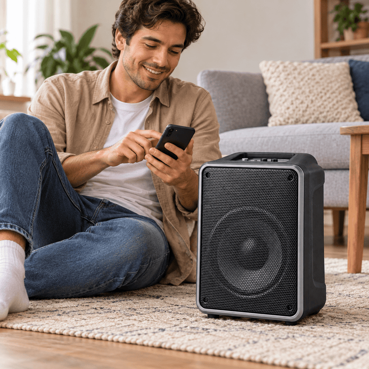 Bluetooth party hangszóró – 8″ - Hangszórók és rádiók | Cyber Bazaar