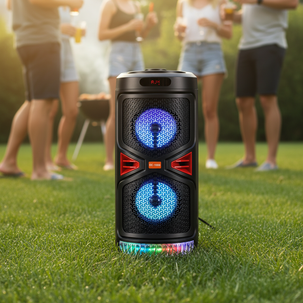 Bluetooth Party Hangszóró Mikrofonnal - | Cyber Bazaar