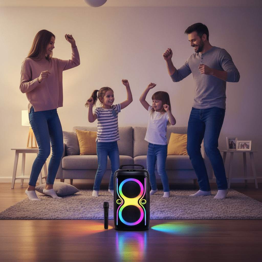 Bluetooth Party Hangszóró Mikrofonnal - | Cyber Bazaar