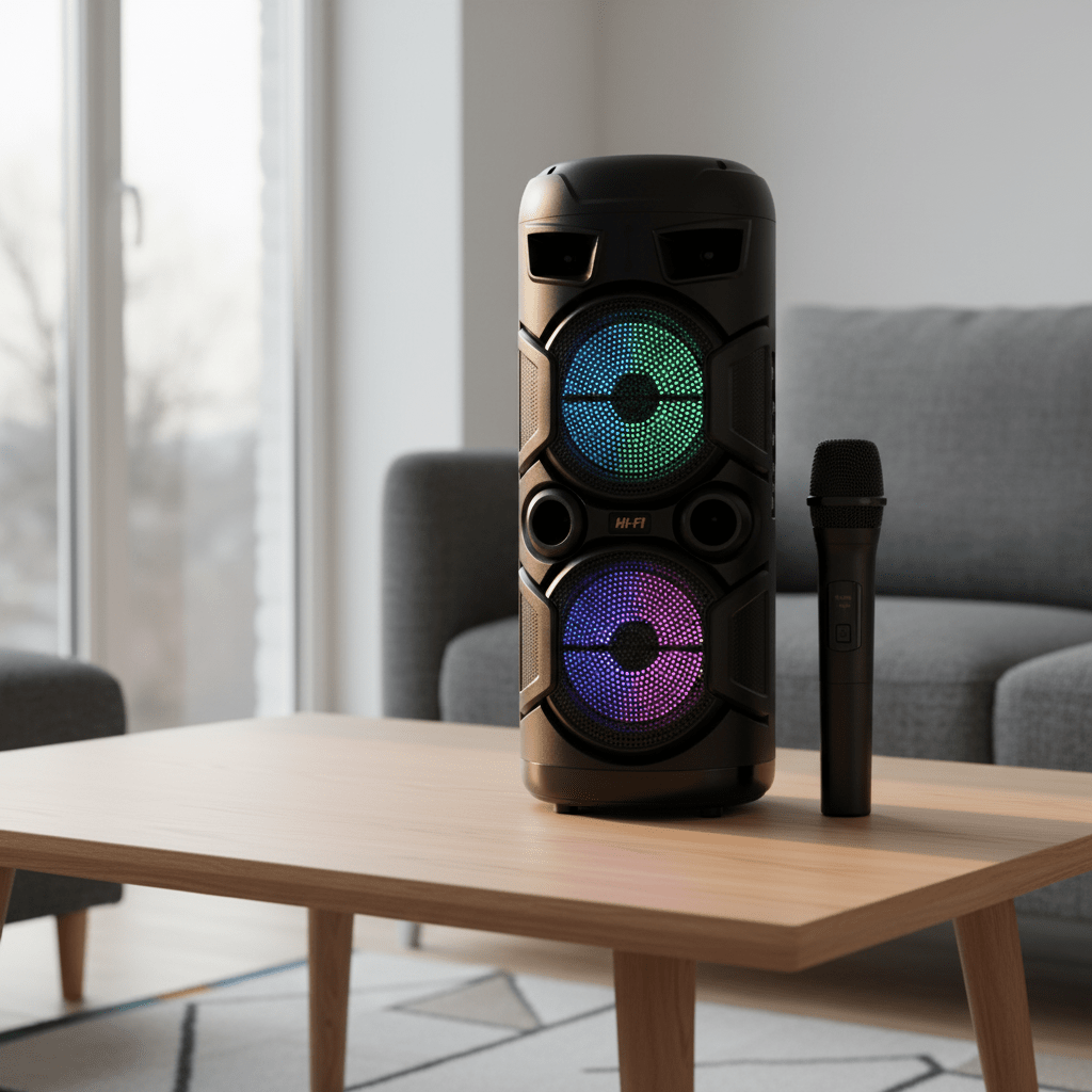 Bluetooth Party Hangszóró Mikrofonnal - | Cyber Bazaar