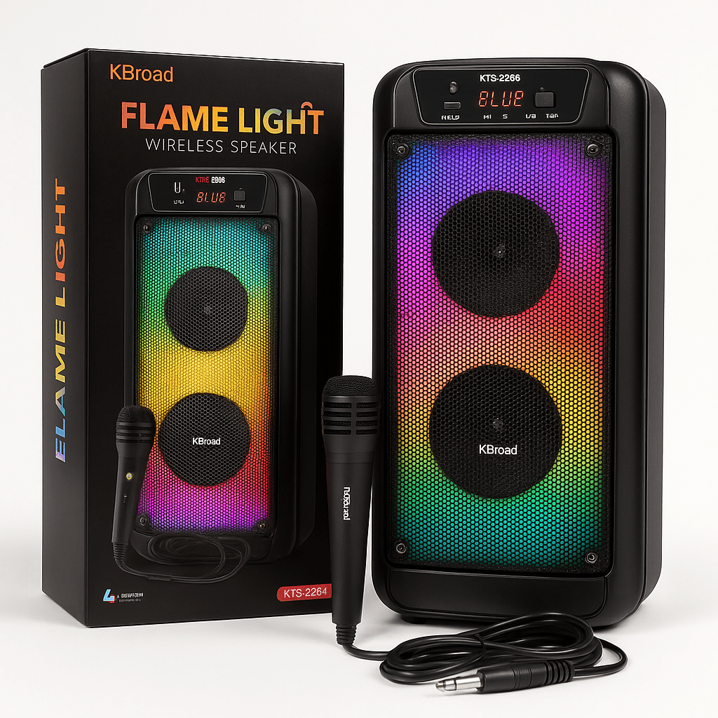 Bluetooth Party Hangszóró Mikrofonnal - | Cyber Bazaar