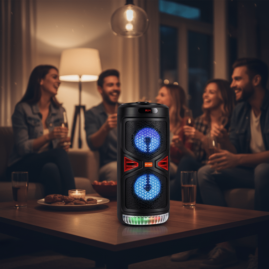 Bluetooth Party Hangszóró Mikrofonnal - | Cyber Bazaar