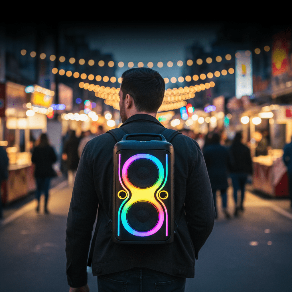 Bluetooth Party Hangszóró Mikrofonnal - | Cyber Bazaar
