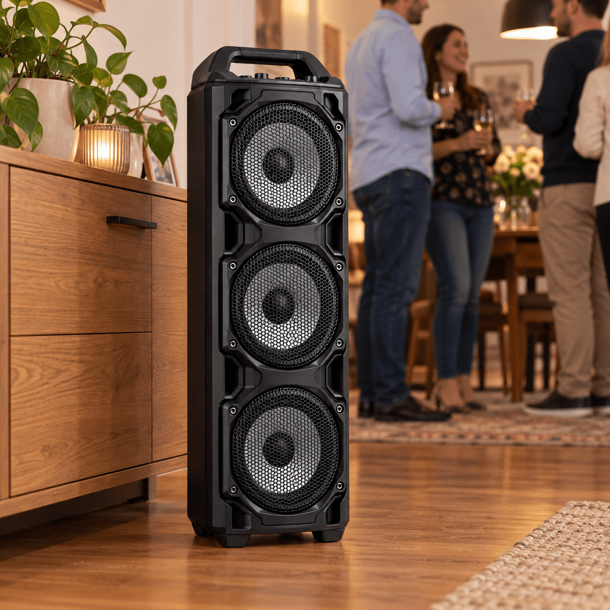Bluetooth toronyhangszóró – 3 × 8″ - Hangszórók és rádiók | Cyber Bazaar