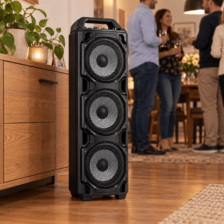 Bluetooth toronyhangszóró – 3 × 8″ - Hangszórók és rádiók | Cyber Bazaar