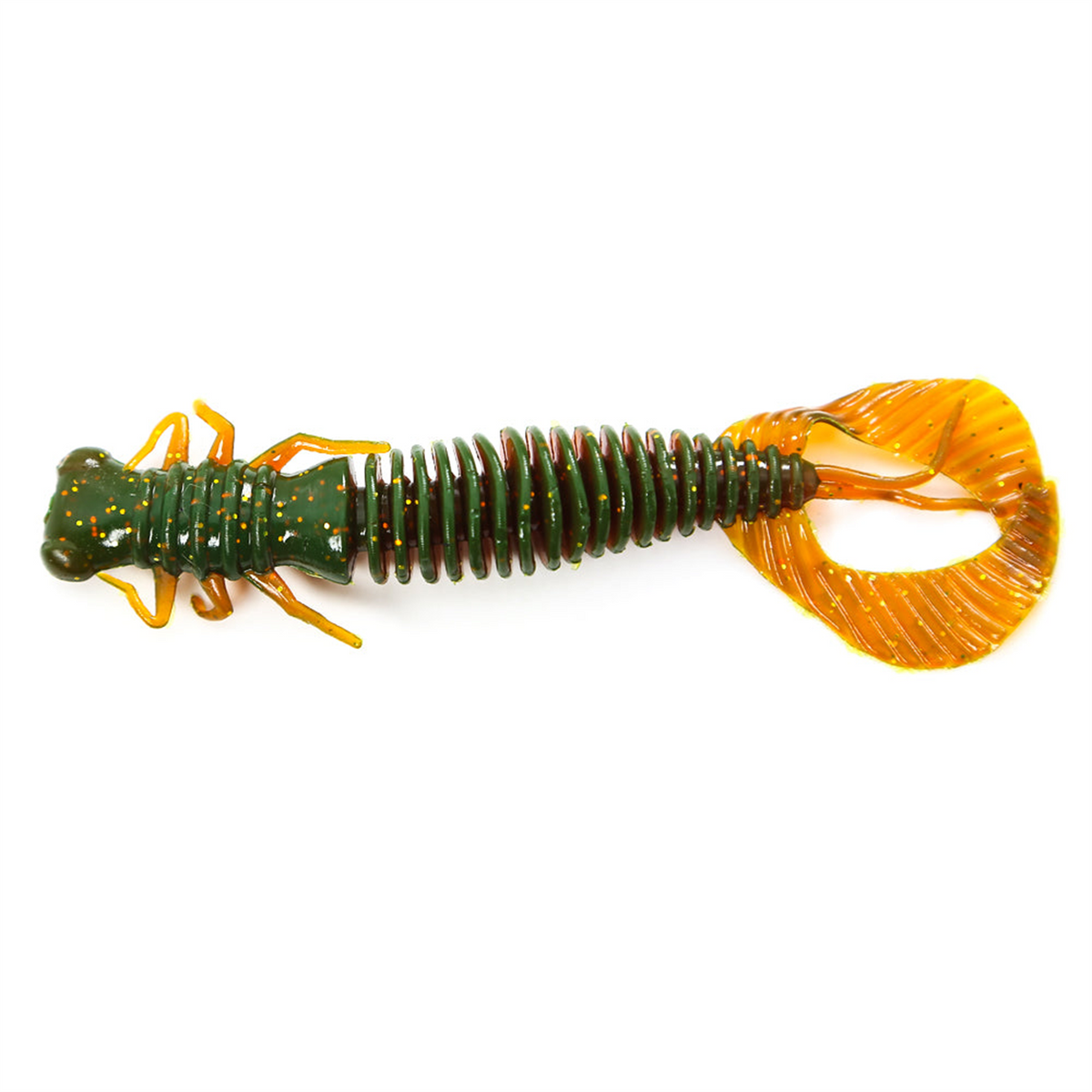 HiKi Larva gumicsali – 51–100 mm – Oliva Zöld