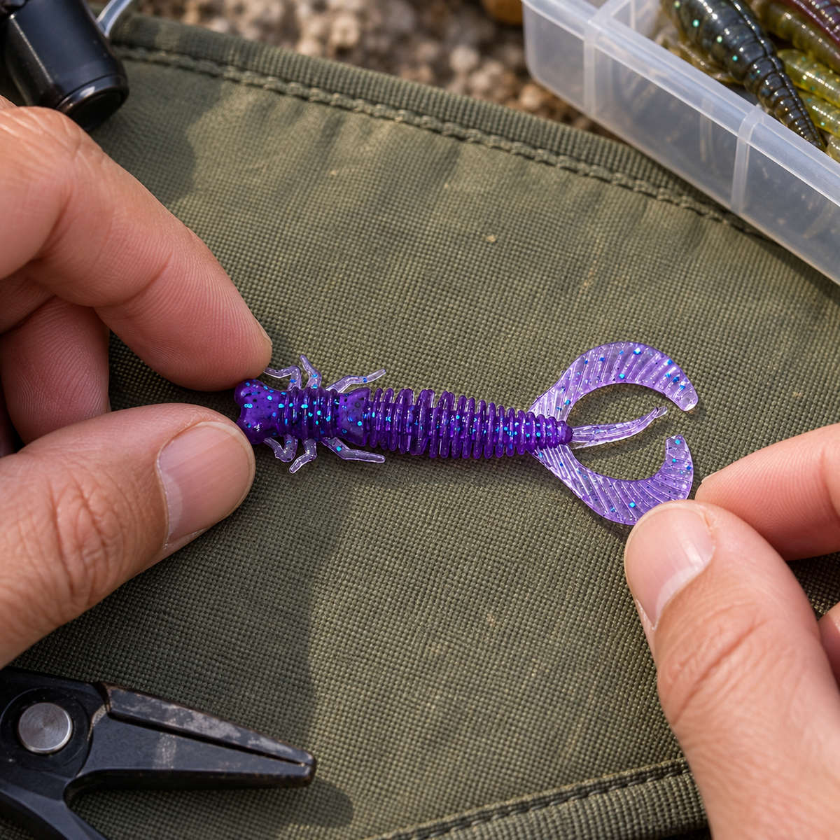 HiKi Larva gumicsali – 51–100 mm – életszerű termékbemutató 2