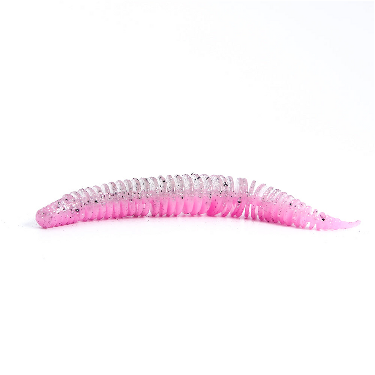 HiKi SPARKLY06 lárva gumicsali – 80 mm – Rózsaszín