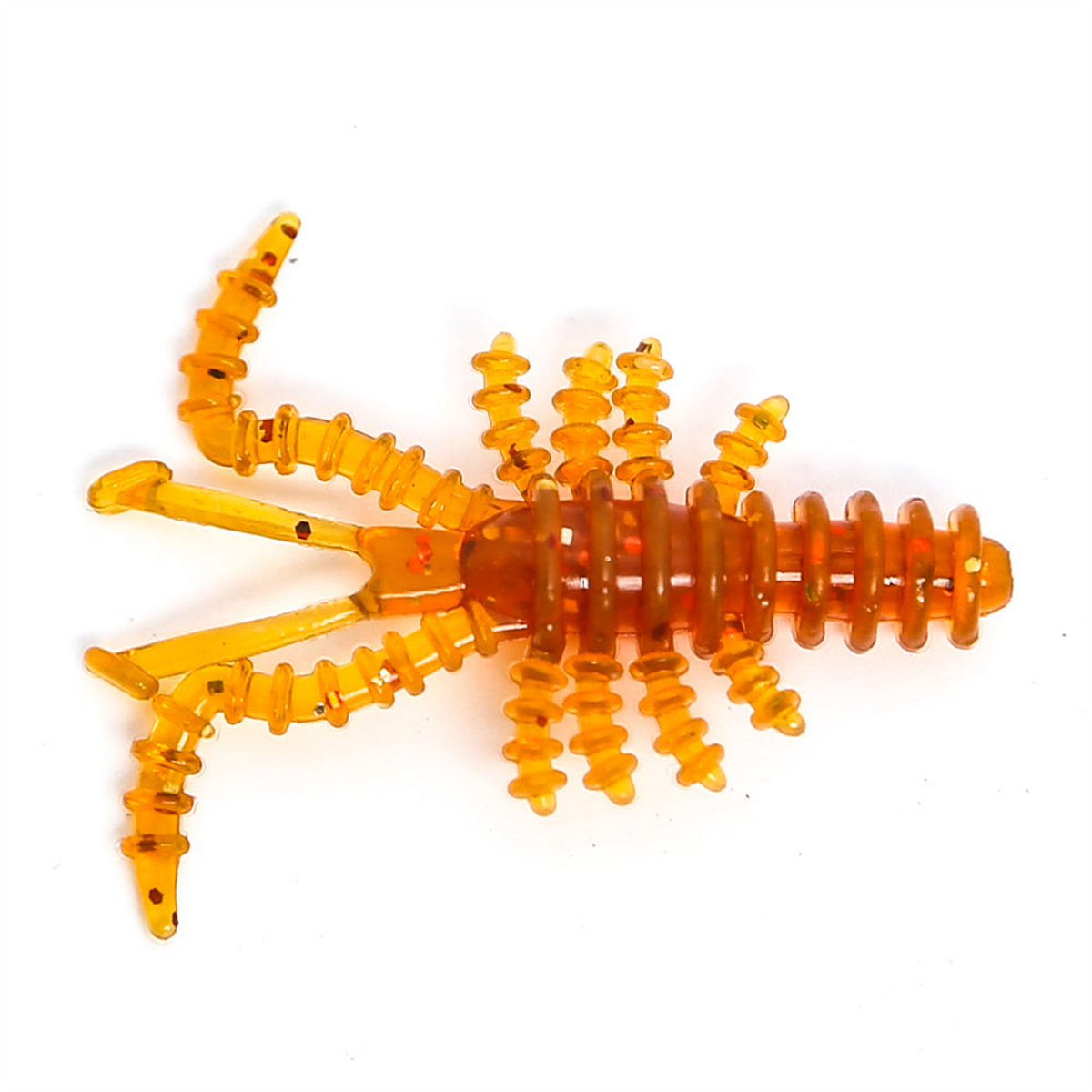 HiKi Krill WD06 rákformájú gumicsali – 40 mm – Vérnarancs