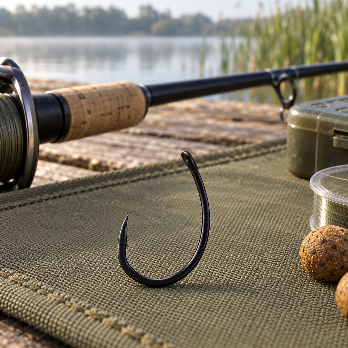 Carp King Krank CK9002 horog – 6 és 8 méret, 10 db – környezeti termékfotó 1