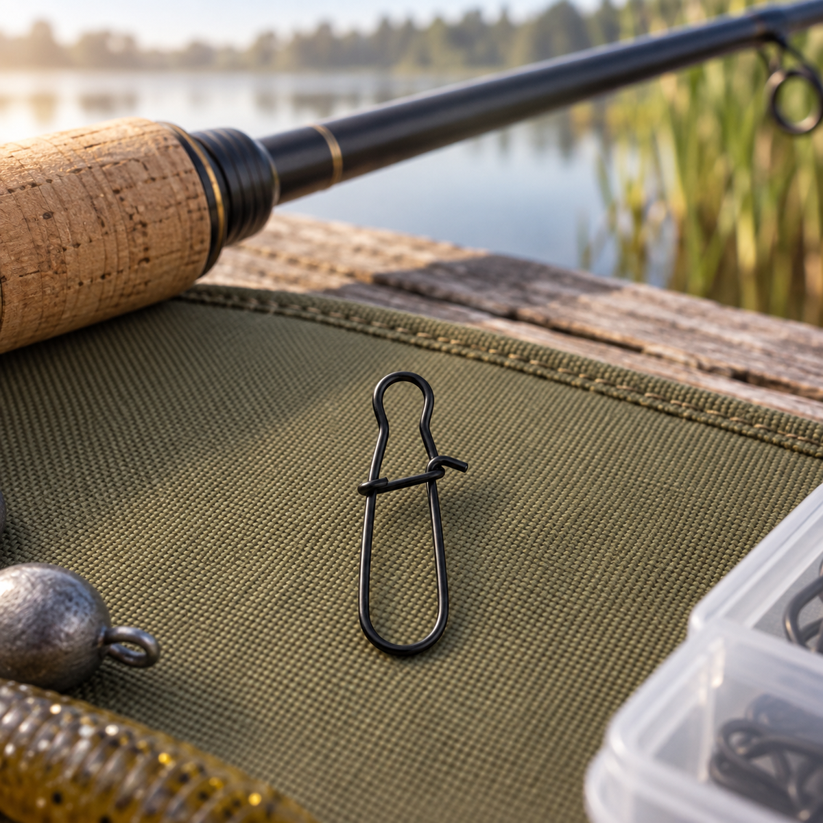 Carp King Fast Lock Snap kapocs – 5 db – környezeti termékfotó 1