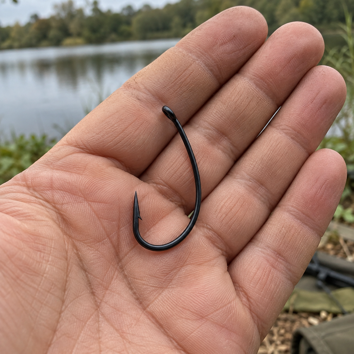 Carp King Curved Shank CK9001 horog – 10 db – életszerű termékbemutató 1