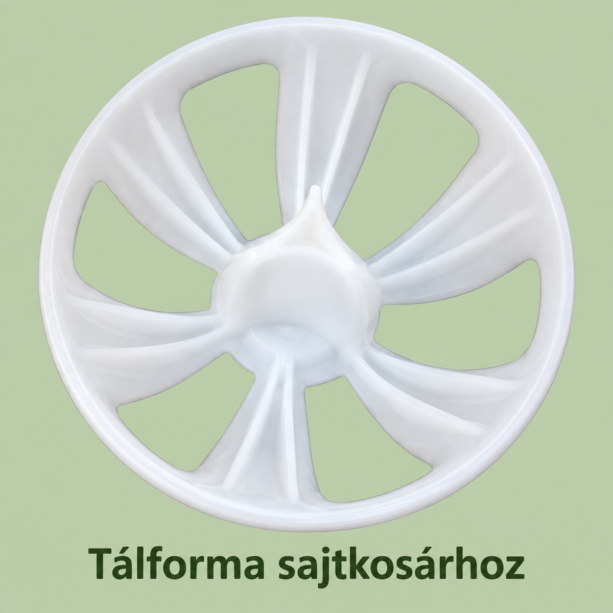 A sajtkosár formázásához használható tálforma