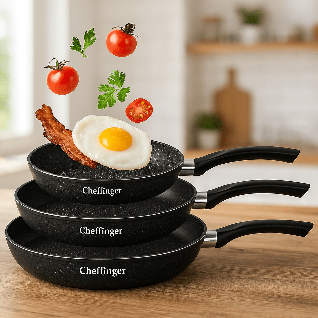 Cheffinger 3 Darabos Serpenyő Szett - | Cyber Bazaar