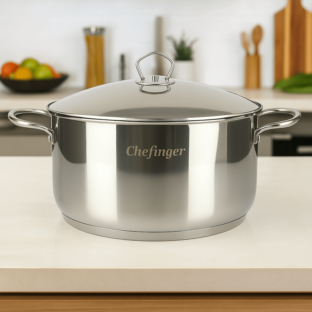 Cheffinger 30 cm - es Rozsdamentes Acél Fazék (10,6 L) - | Cyber Bazaar