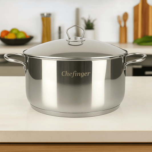 Cheffinger 32 cm - es Rozsdamentes Acél Fazék (12,8 L) - | Cyber Bazaar