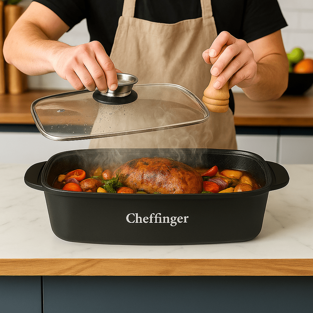 Cheffinger 32 cm - es Sütőtál Fedővel - | Cyber Bazaar