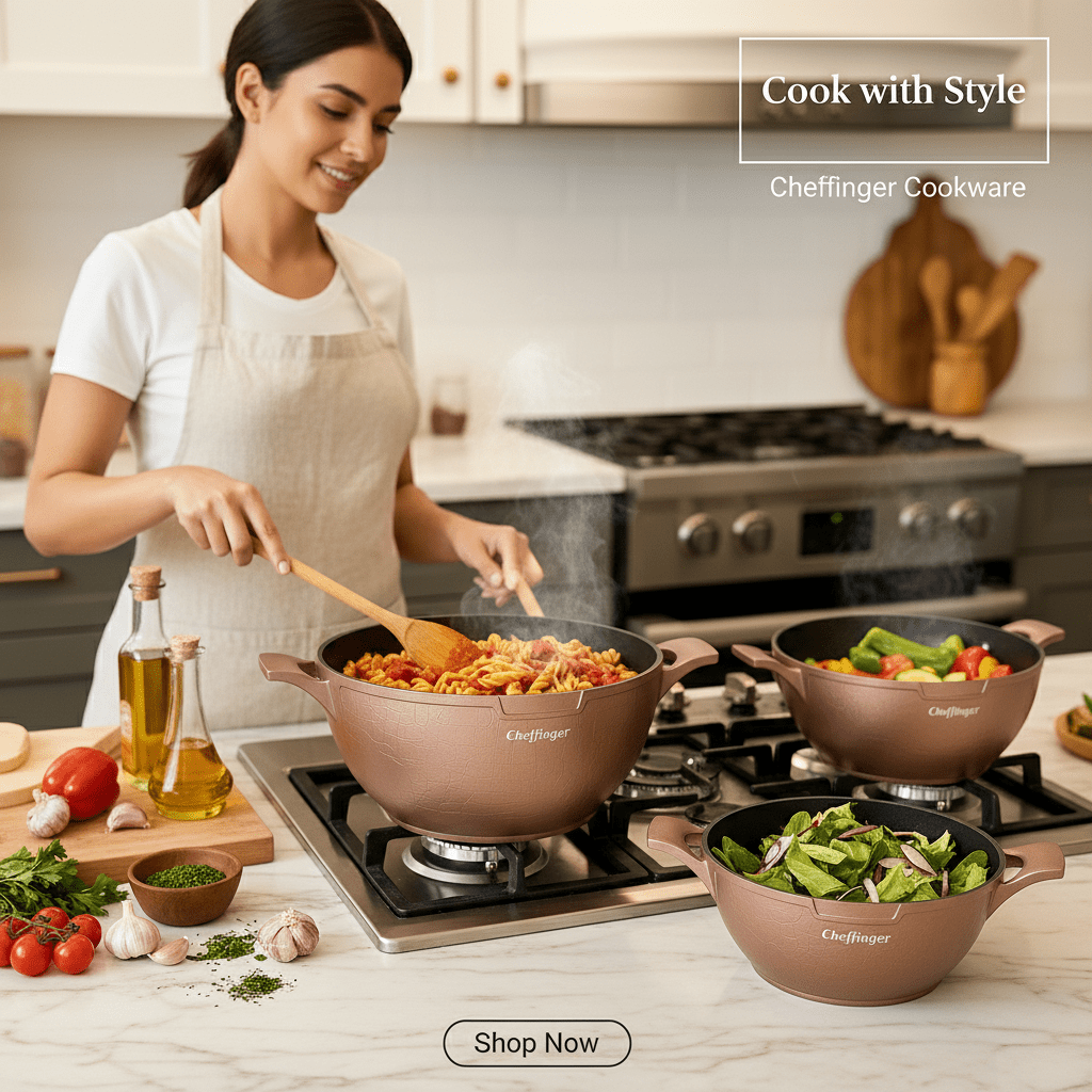 Cheffinger Crocodile Line 6.DB Lábas Készlet - | Cyber Bazaar