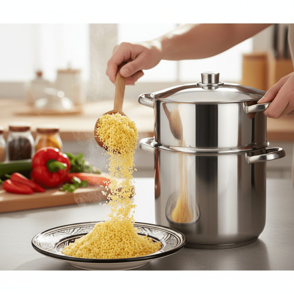 Couscous Főző 8L Rozsdamentes Acél Indukciós - | Cyber Bazaar