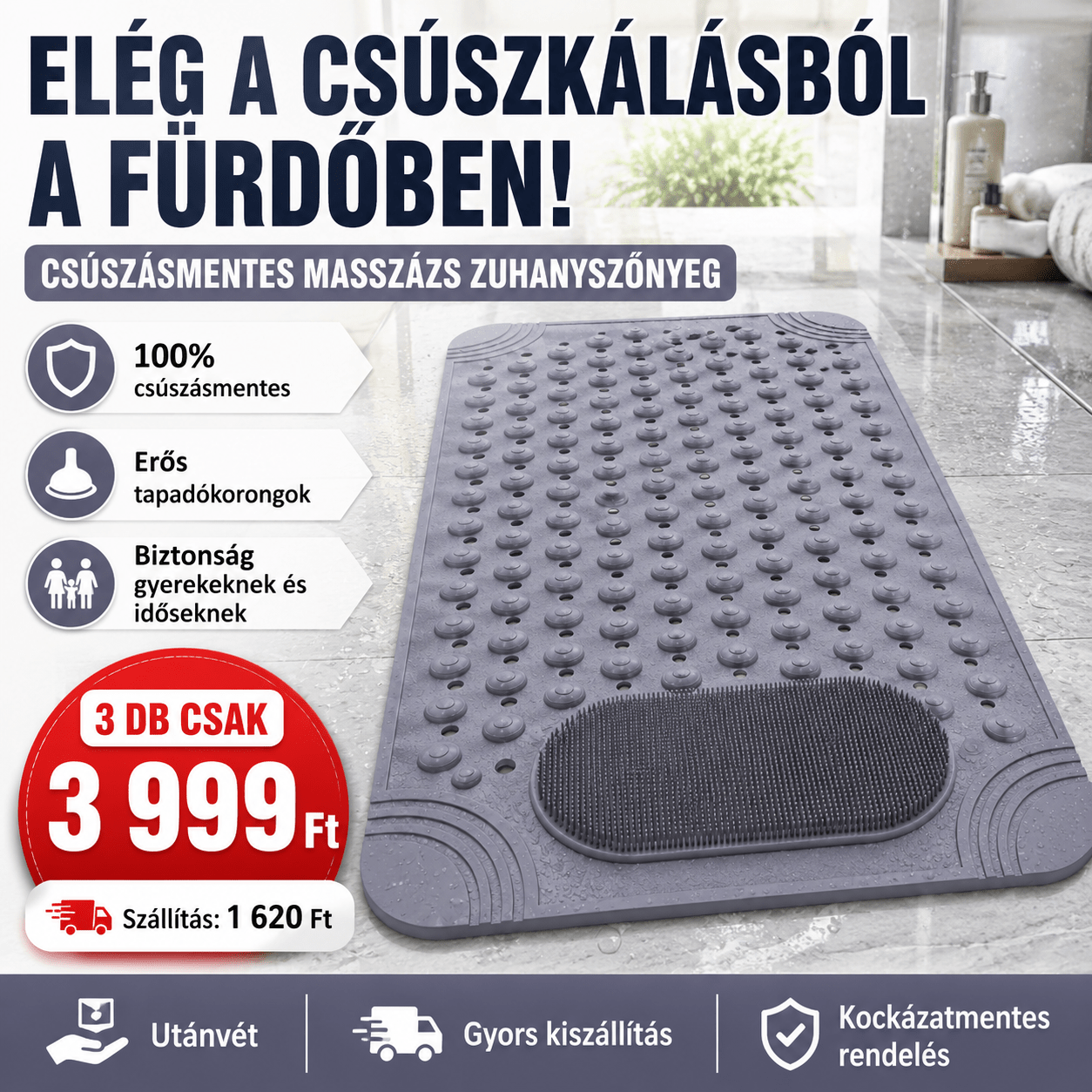 Csúszásmentes Masszázs Zuhany Szőnyeg - | Cyber Bazaar