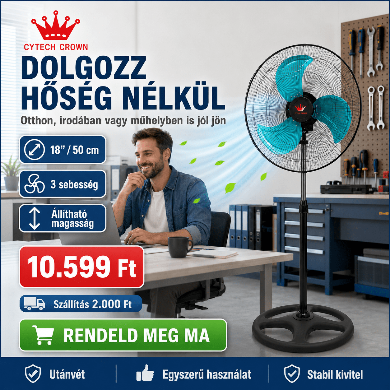 Cytech Crown 18” Álló Ventilátor - | Cyber Bazaar