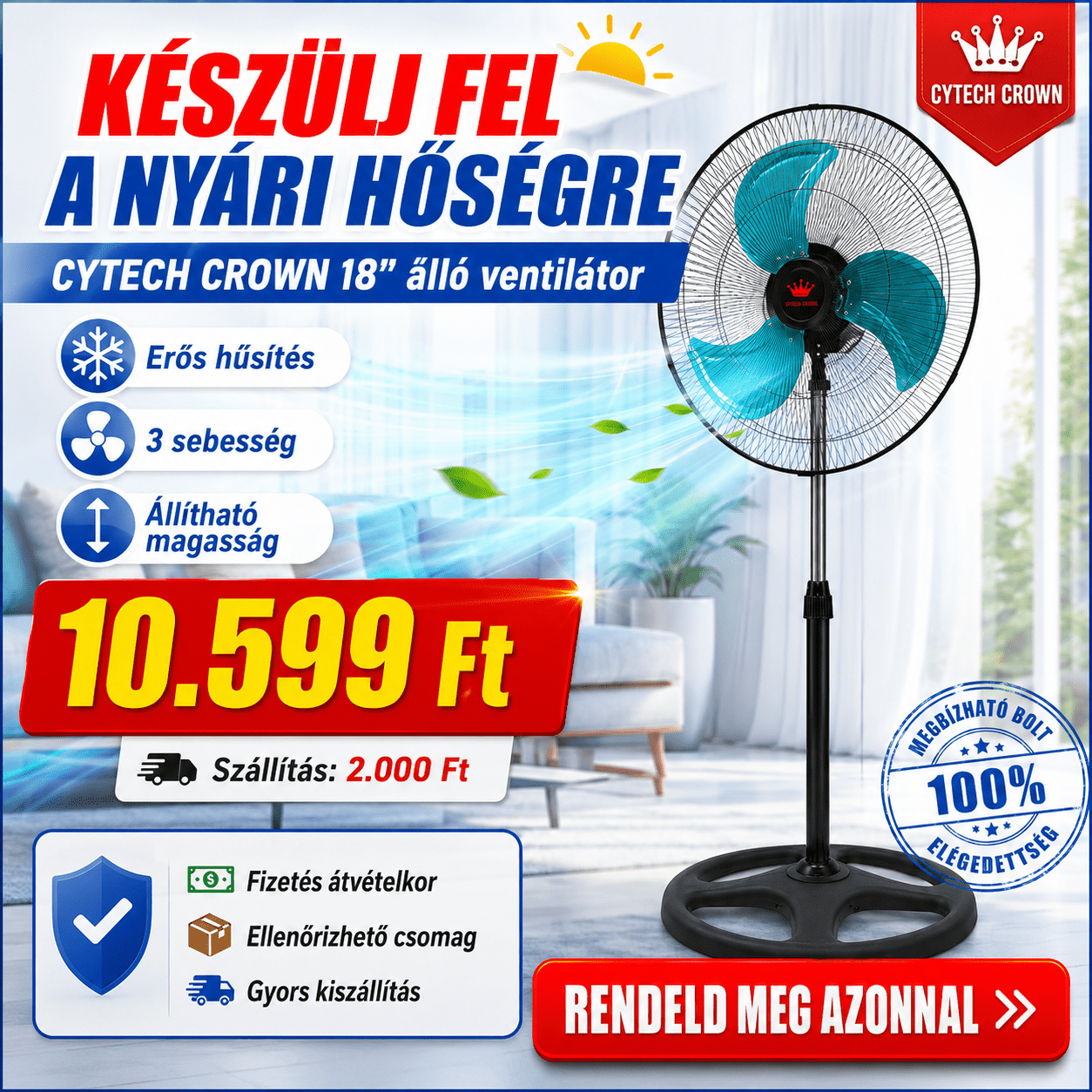 Cytech Crown 18” Álló Ventilátor - | Cyber Bazaar