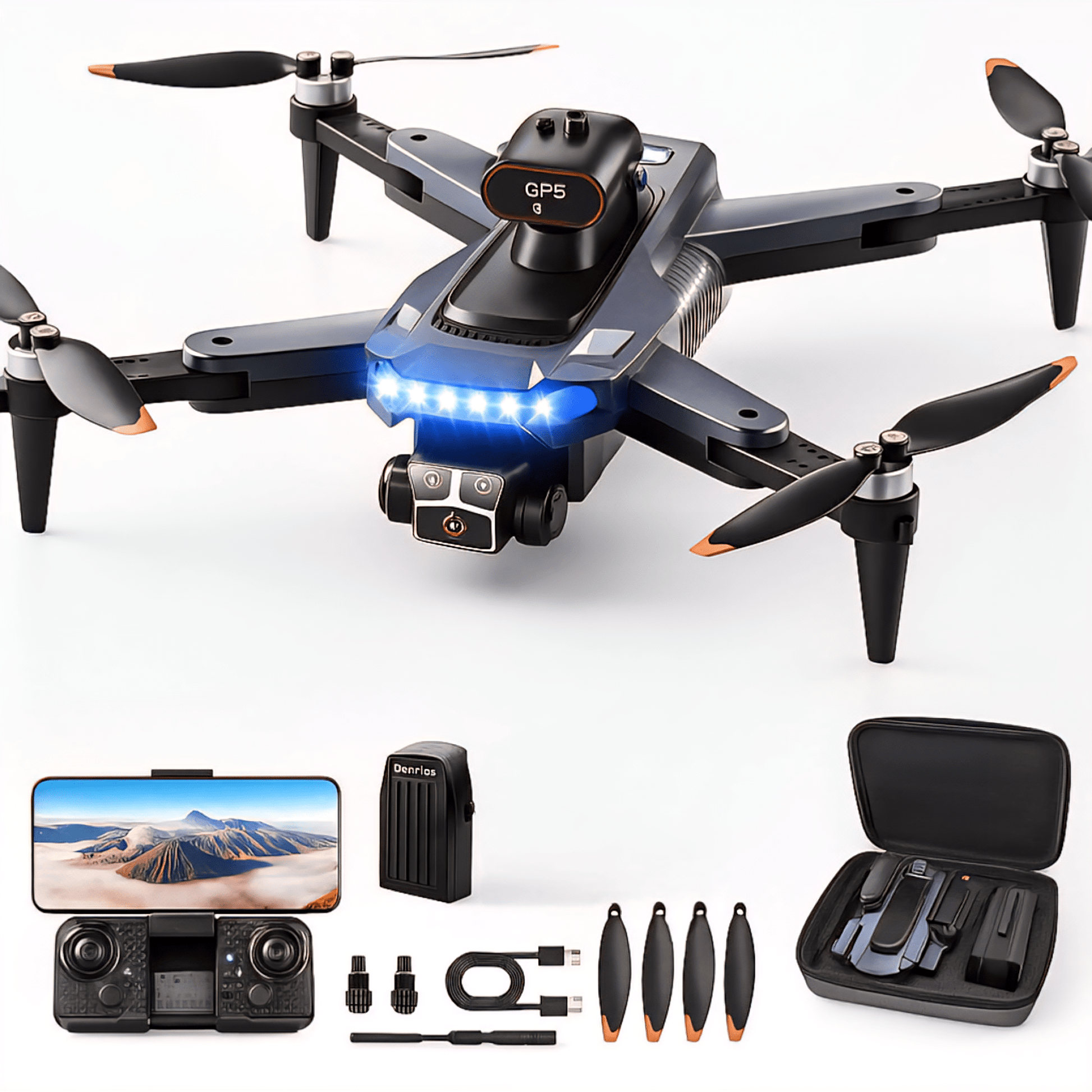 Duál 4K Dron Intelligens Akadályelkerüléssel - | Cyber Bazaar