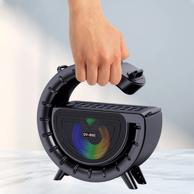 DV - 800 Hordozható Napelemes Bluetooth Hangszóró - | Cyber Bazaar