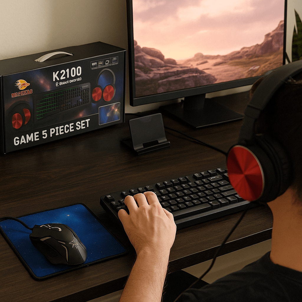 E - Sport 5 az 1 - ben Gaming Szett - | Cyber Bazaar