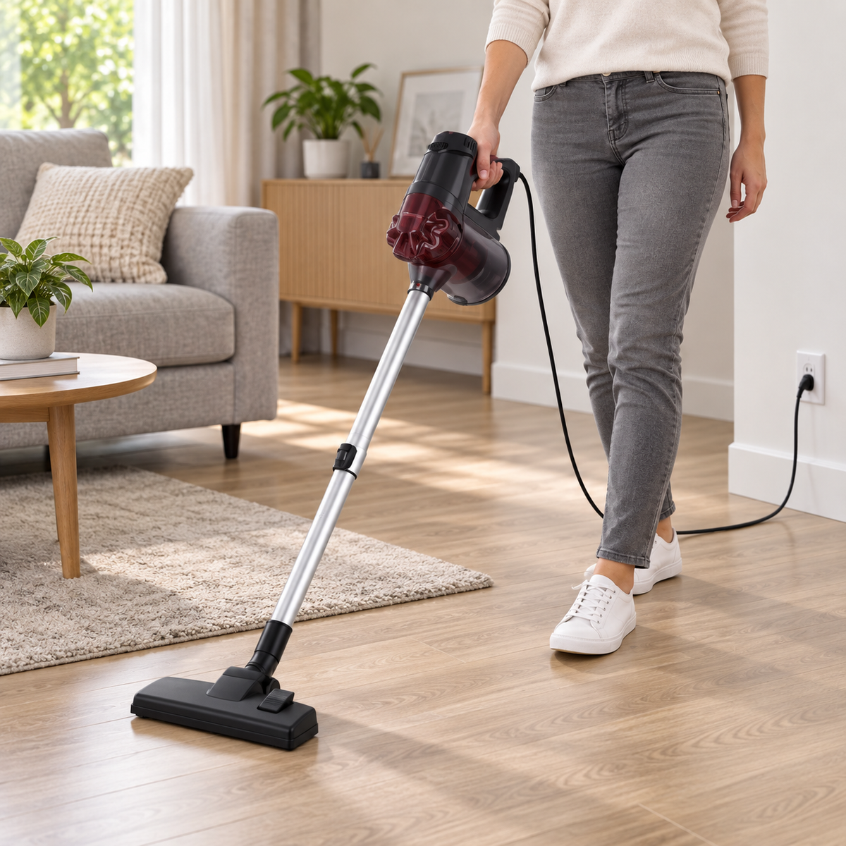 Eisenbach EB-H162 2 az 1-ben porszívó – 600 W, 1 l – használati példa