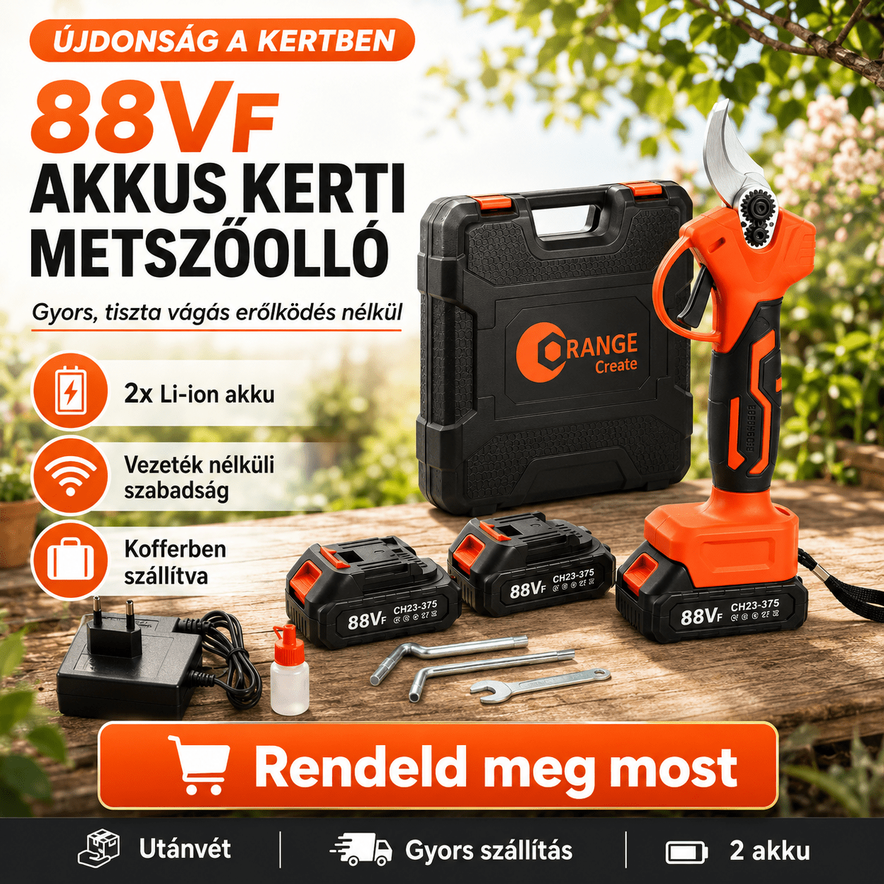 Elektromos Metszőolló Szet 88V - | Cyber Bazaar