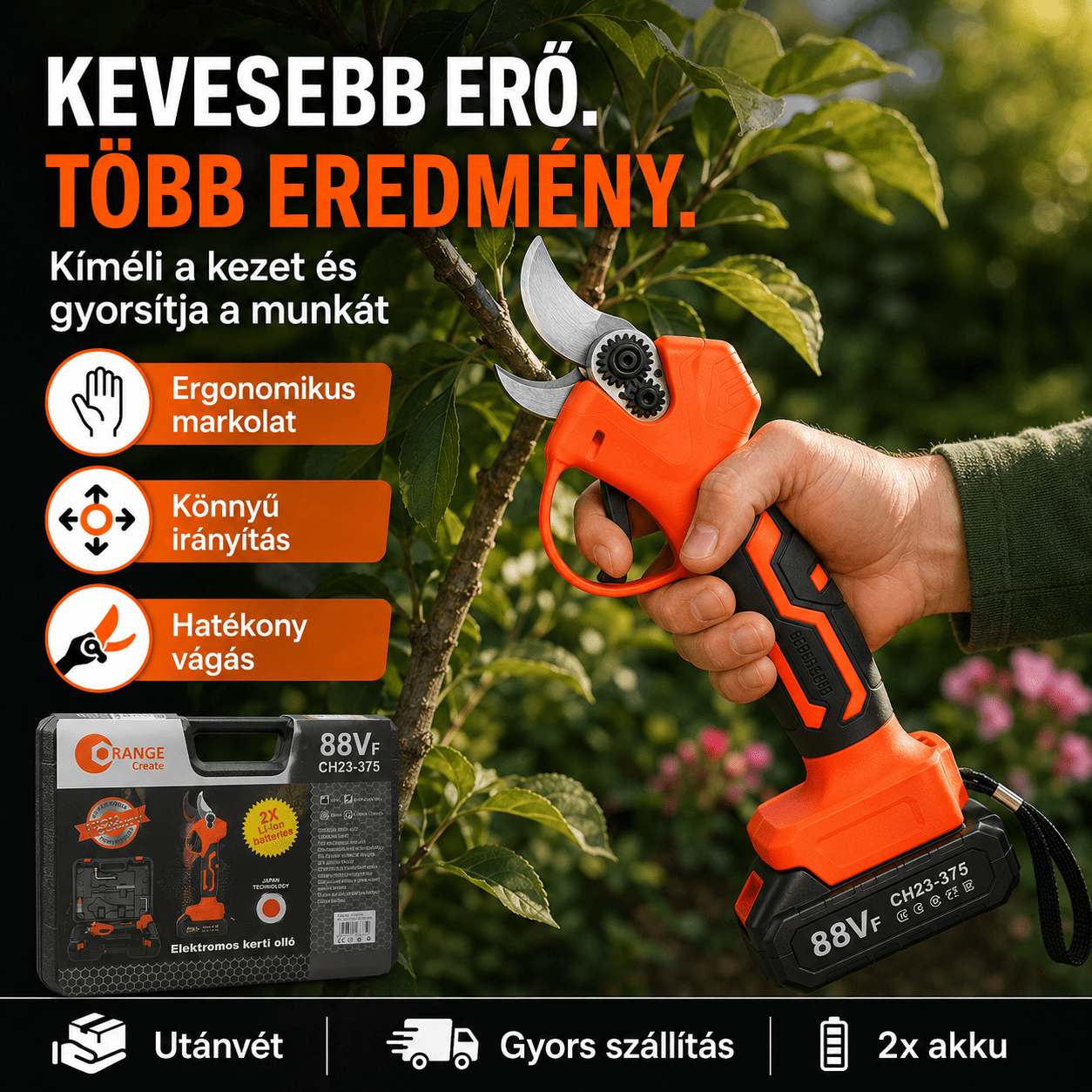 Elektromos Metszőolló Szet 88V - | Cyber Bazaar