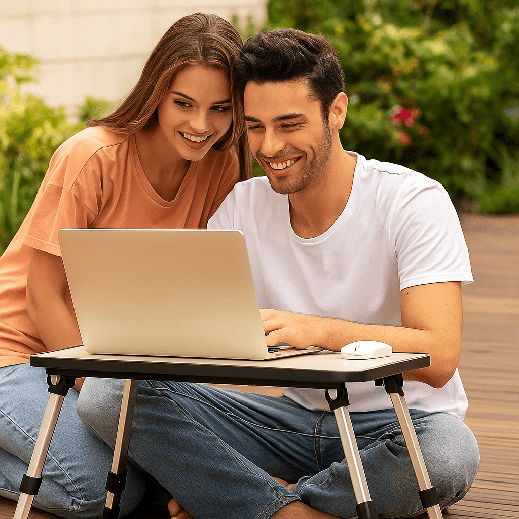 Ergonomikus Multifunkciós Laptopasztal - | Cyber Bazaar