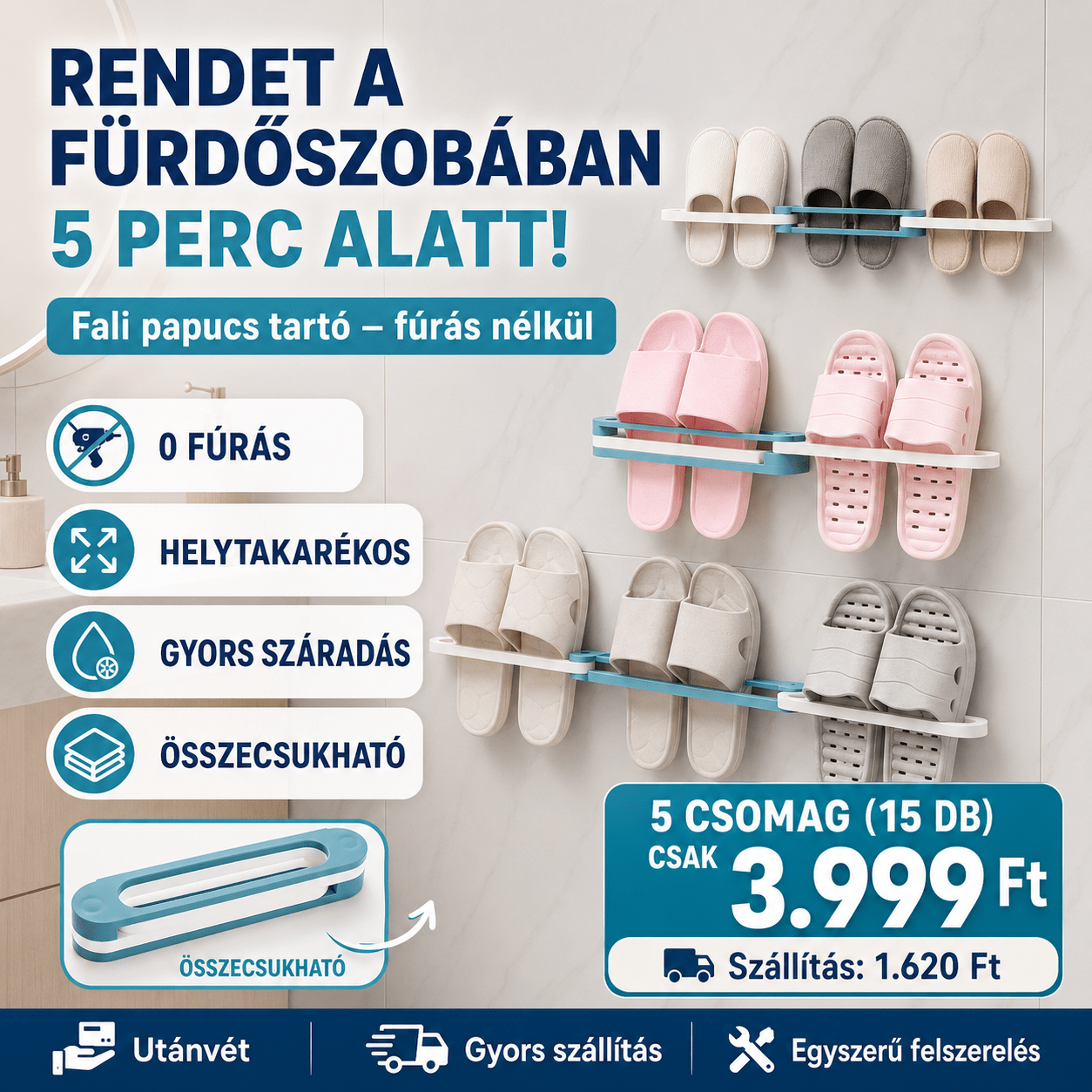 Fali Papucs Tartó - | Cyber Bazaar
