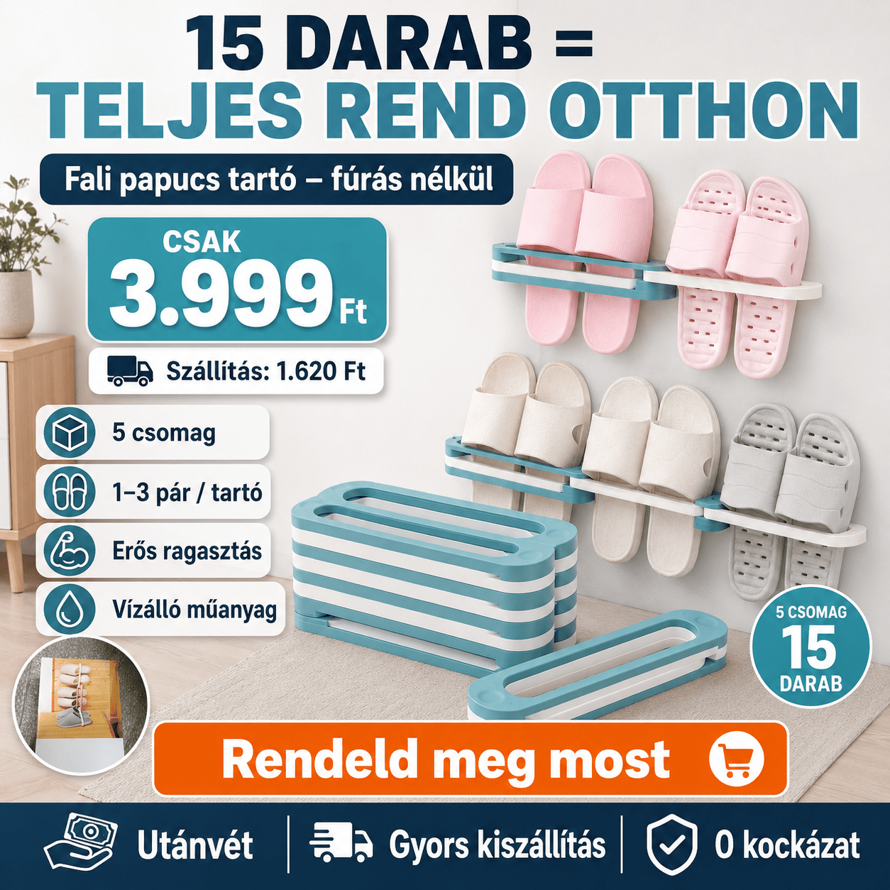 Fali Papucs Tartó - | Cyber Bazaar