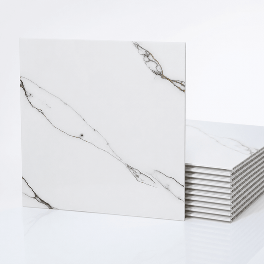 Fehér Márvány Mintás PVC Falpanel – 12 Darabos Csomag - | Cyber Bazaar