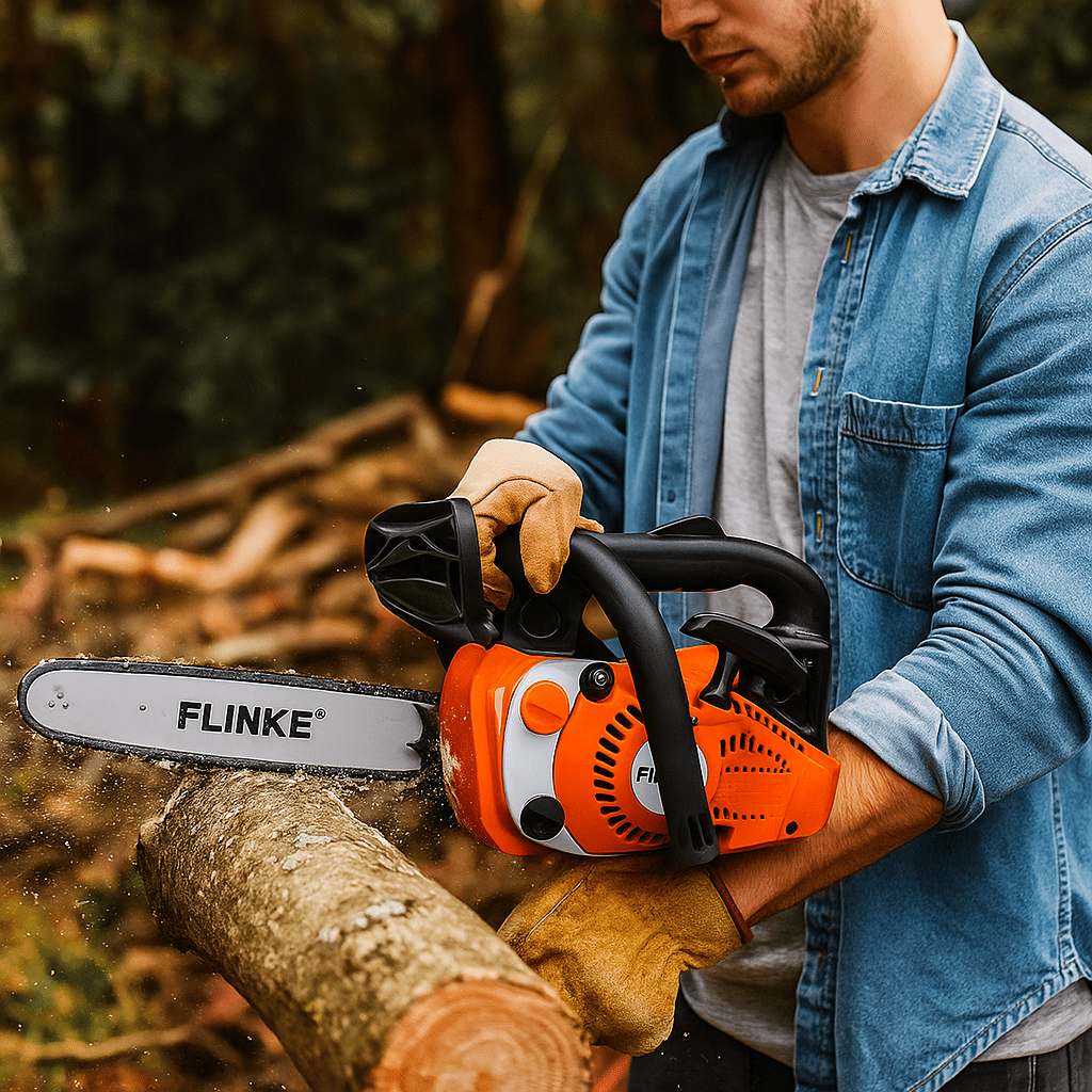 Flinke Benzinmotoros Láncfűrész - | Cyber Bazaar