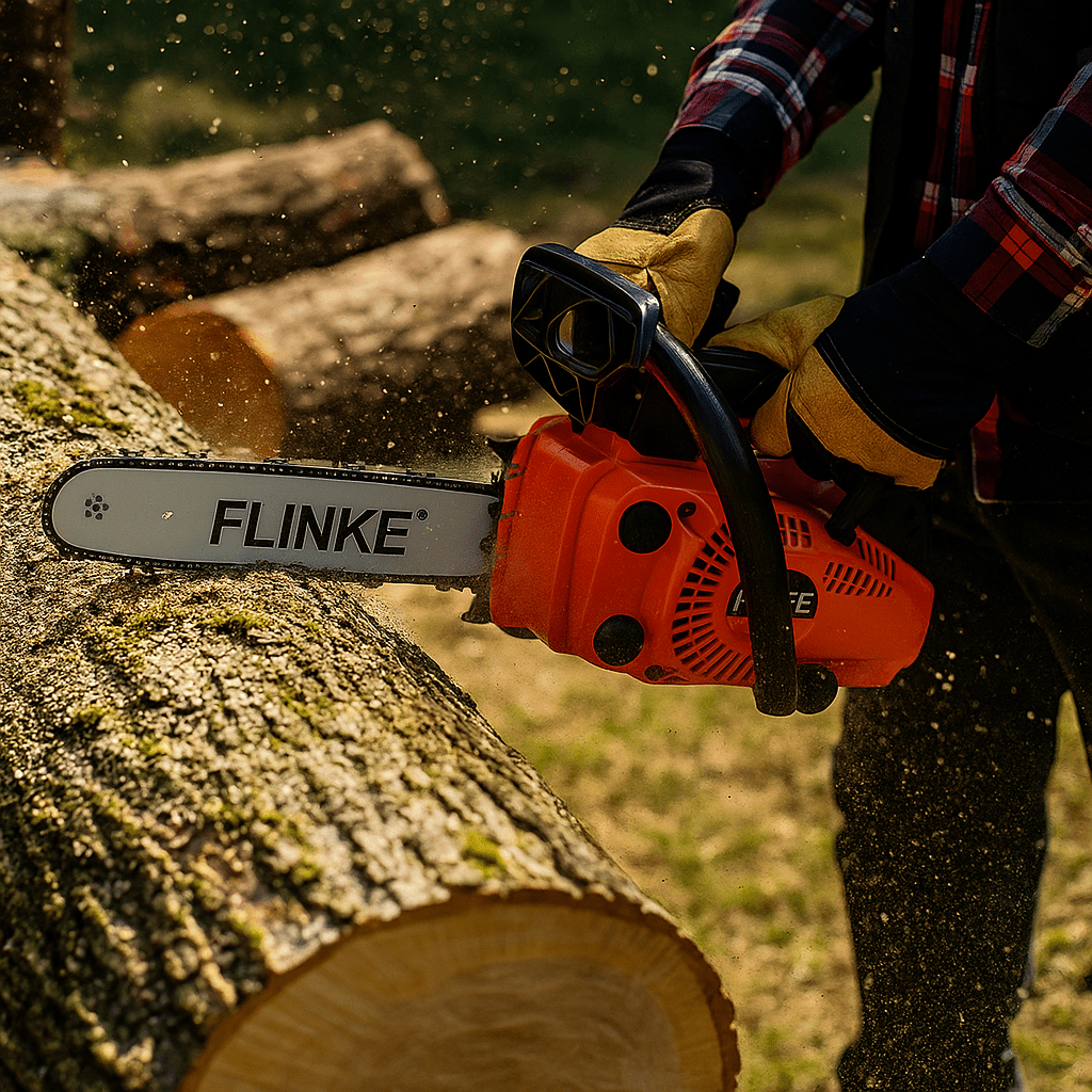 Flinke Benzinmotoros Láncfűrész - | Cyber Bazaar