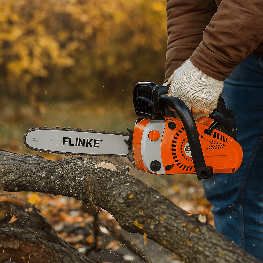 Flinke Benzinmotoros Láncfűrész - | Cyber Bazaar